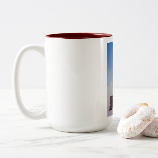 CHAPELLE TRADITIONNELLE GRECQUE Mug (Avec donut)