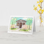 Chapelle Wade au cimetière Lakeview Carte pliée (Fleur jaune)