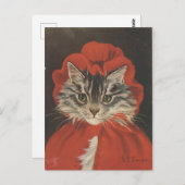Chaperon rouge chat briefkaart (Voorkant / Achterkant)
