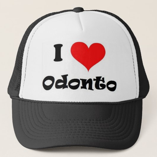 Chapéu eu amo odonto trucker pet (Voorkant)