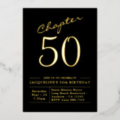 Chapitre 50 50e anniversaire Invitation Black Gold (Recto)