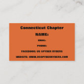 Chapitre du Connecticut - Cartes de visite 2 (Dos)