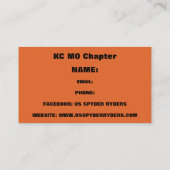 Chapitre KC MO - Cartes de visite 2 (Dos)