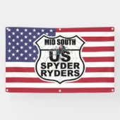Chapitre Mid South - Bannière du drapeau et du log (Horizontal)