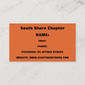 Chapitre South Shore - Cartes de visite 3 (Dos)