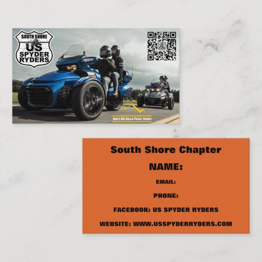 Chapitre South Shore - Cartes de visite 3 (Devant / Derrière)