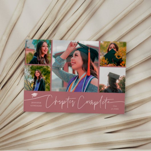 Chapitre Terminé Carte Multi Photo Rose