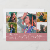 Chapitre Terminé Carte Multi Photo Rose (Devant)