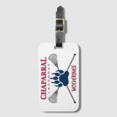 ChapLAX Claw-Logo op wit - Bagagelabel (Voorkant (verticaal))