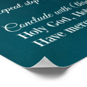 Chaplet of Divine Mercy Prayer Poster (Hoek)