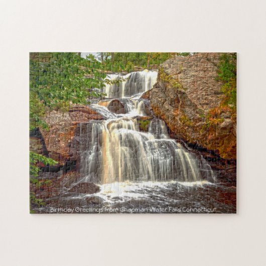 Chapman Water Falls Connecticut. Jigsaw Puzzle (Horizontal)