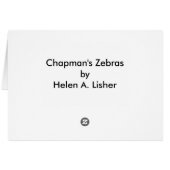 Chapmans Zebras (Dos Horizontal)
