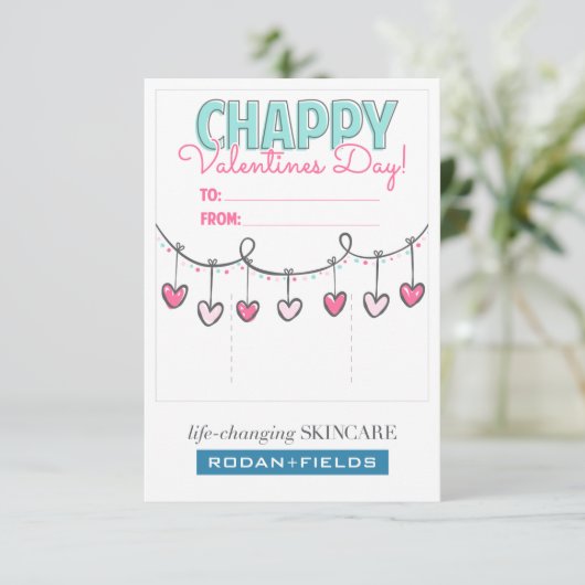 Chappy Chapstick Kaart voor R + F (Staand voorkant)