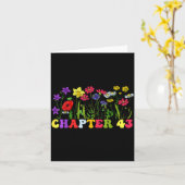 Chapter 43rd Birthday Bookworm 43 Years Old For Bo Kaart (Gele Bloem)