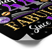 Chapter 44 Since 1982 Purple Disco Ball 44th Birth Poster (Hoek)