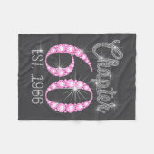 Chapter 60 Est 1966 Happy 60th Birthday Gift  Fleece Deken (Voorkant (Horizontaal))