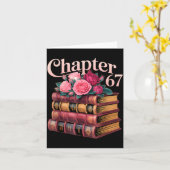 Chapter 67 Floral Book Stack Design  Kaart (Gele Bloem)