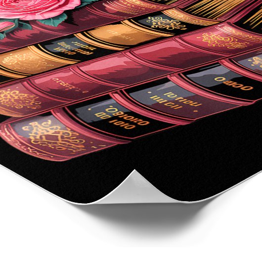 Chapter 67 Floral Book Stack Design  Poster (Hoek)