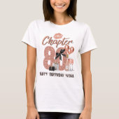Chapter 80 Elegant Roos Gold 80th Birthday T-shirt (Voorkant)
