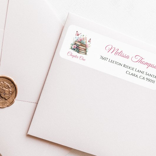 Chapter One 1st Girl Book Themed First Birthday Etiket