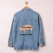Chaque Butt Aime Une Veste De Dénim Rub (Hangar)