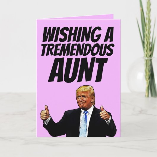 CHAQUE CARTE D'ANNIVERSAIRE, CARTES DONALD TRUMP (Devant)