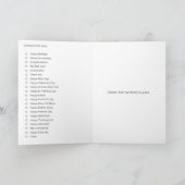 Chaque carte de vacances (Intérieur)