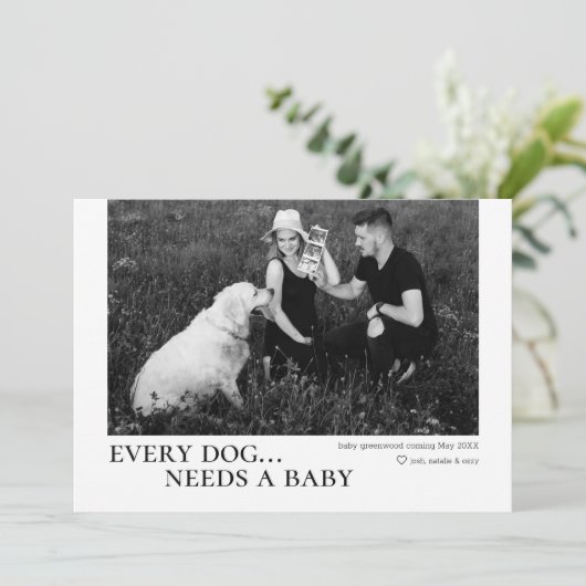 Chaque Chien A Besoin D'Une Carte Faire-part De Gr (Debout devant)