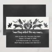 Chaque Créature Invitation de fête d'Halloween (Devant / Derrière)