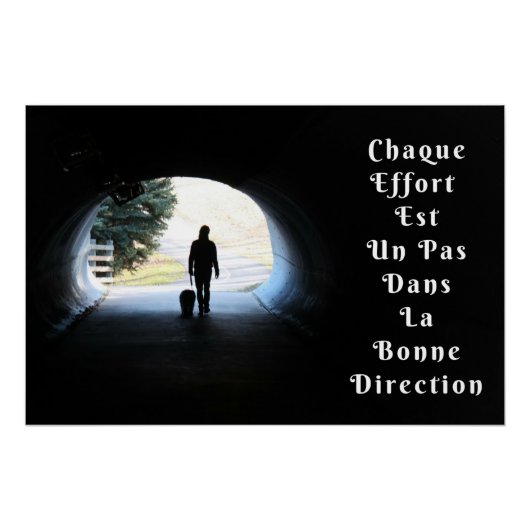 "Chaque Effort" Affiche Murale Citation Positive (Devant)