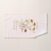 Chaque fleur fleurit dans son propre temps -Floral (Serviette à main)