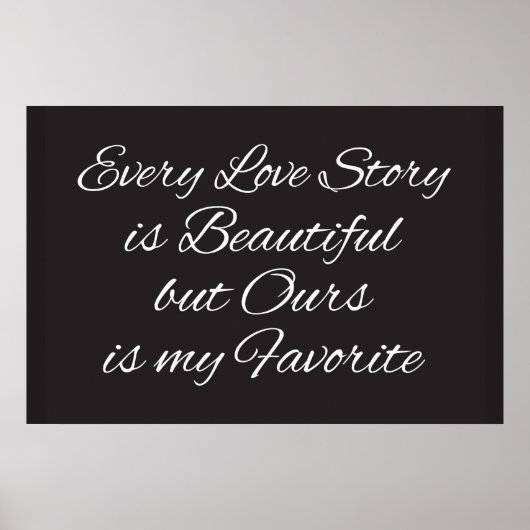 Chaque histoire d'amour est une belle affiche (Devant)