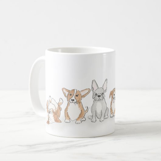 Chaque jour est chiot journée mug (Devant gauche)