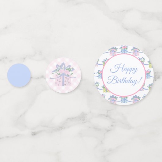 Chaque jour est un cadeau Anniversaire Confetti (Derrière)