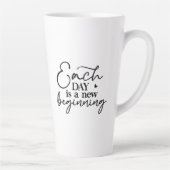 Chaque Jour Est Un Nouveau Début Latte Mug (Droite)