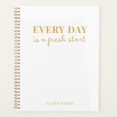 Chaque jour est un nouveau début minimal or et bla (Devant)