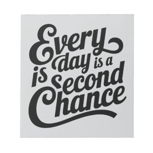 Chaque jour est une chance - Bloc-notes d'art math (Devant)