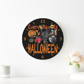 Chaque Jour, Halloween Grande Horloge D'Art De Mur (Maison)