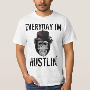 CHAQUE JOUR JE SUIS LES T-SHIRTS FUNNY DE HUSTLIN