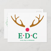 Chaque jour, la carte postale de Noël (Devant / Derrière)