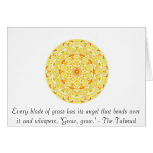 Chaque lame d'herbe a son ange qui des courbures