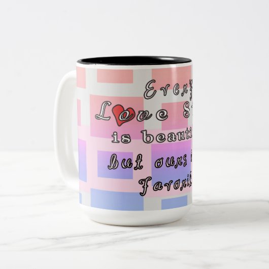Chaque Love Story est belle tasse de café (Devant gauche)
