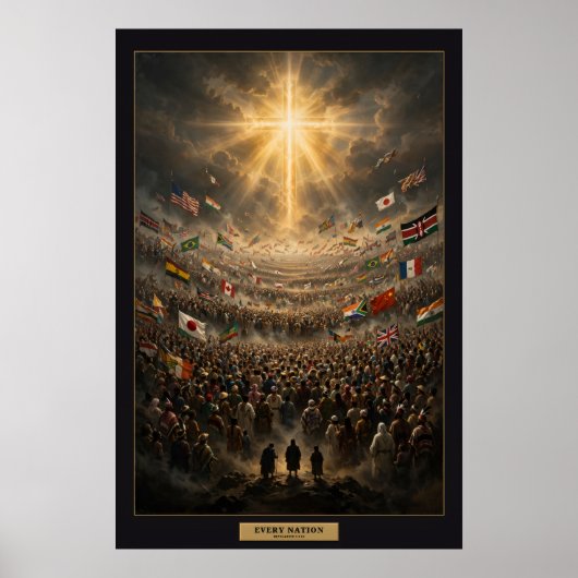 Chaque Nation — Affiche de la Multitude avec Marge (Devant)