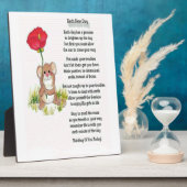 Chaque nouvelle journée Poem Plaque (Côté)