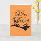 Chaque nuit est la carte graphique Halloween (Fleur jaune)
