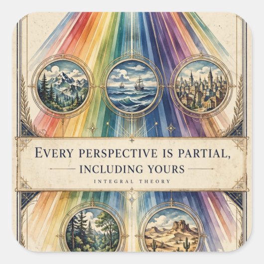 Chaque perspective est partielle — Autocollant Int (Devant)