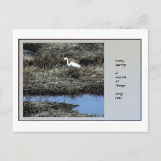 Chaque printemps, carte postale de Haiku