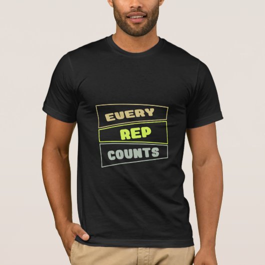 Chaque Rep Compte - T-Shirt Gym (Devant)