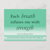 Chaque respiration m'insuffle Une carte de cours e (Devant)