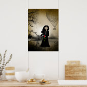 Chaque Rose a c'est Thorn Steampunk Art Poster (Cuisine)